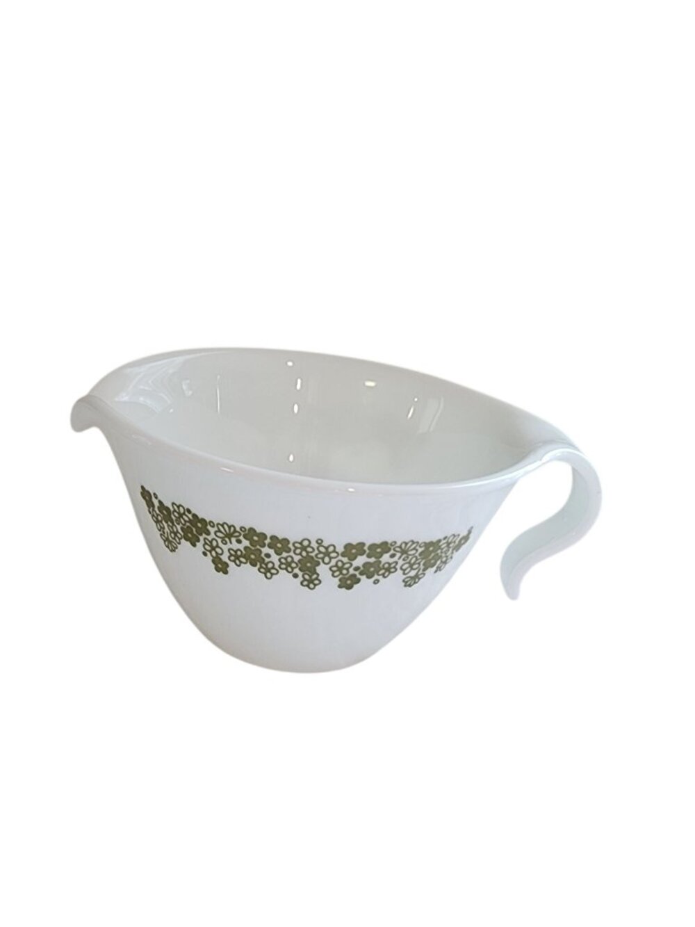 Corning Ware "Corelle" SPRING BLOSSOM "Crazy Daisy" Flat Creamer (Hook Handle)